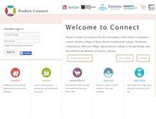 Tablet Screenshot of proartsconnect.org